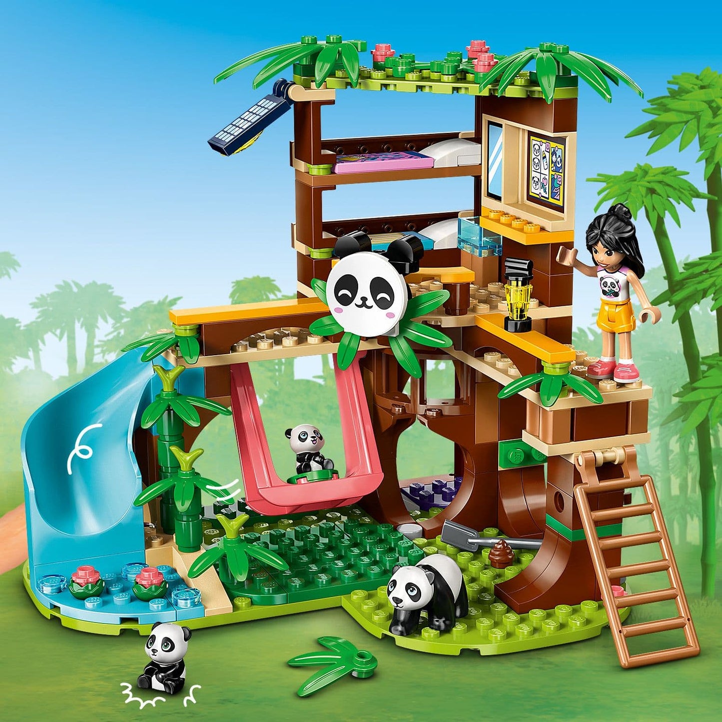 Lego Friends 42648 Panda Sanctuary Animal Care Set for Ages 7 and Up