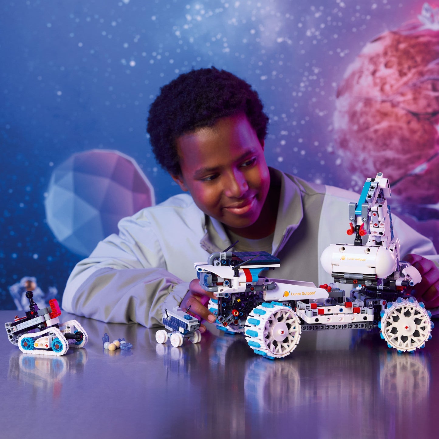 Lego Technic 42211 Lunar Outpost Moon Rover Space Vehicle for Ages 10+