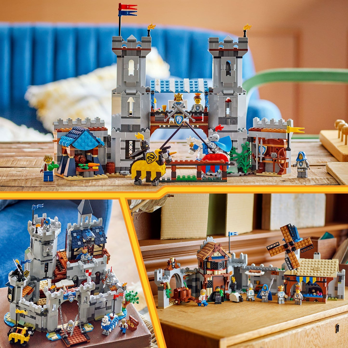 Lego Creator 3 in 1 31168 Medieval Horse Knight Castle for Ages 9 & Up