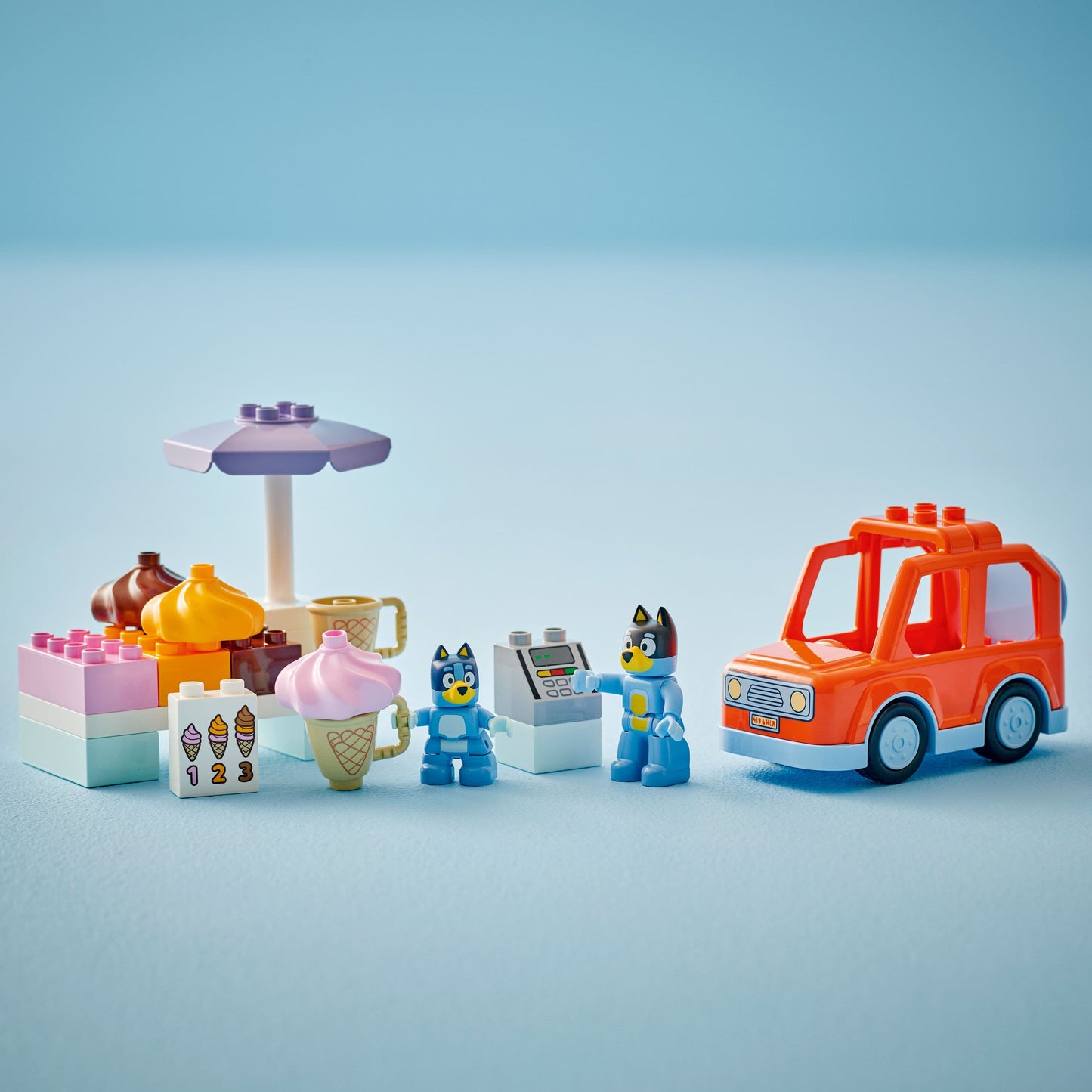 Lego Duplo Bluey 10458 Ice Cream Trip with Bluey for Toddlers Ages 2+