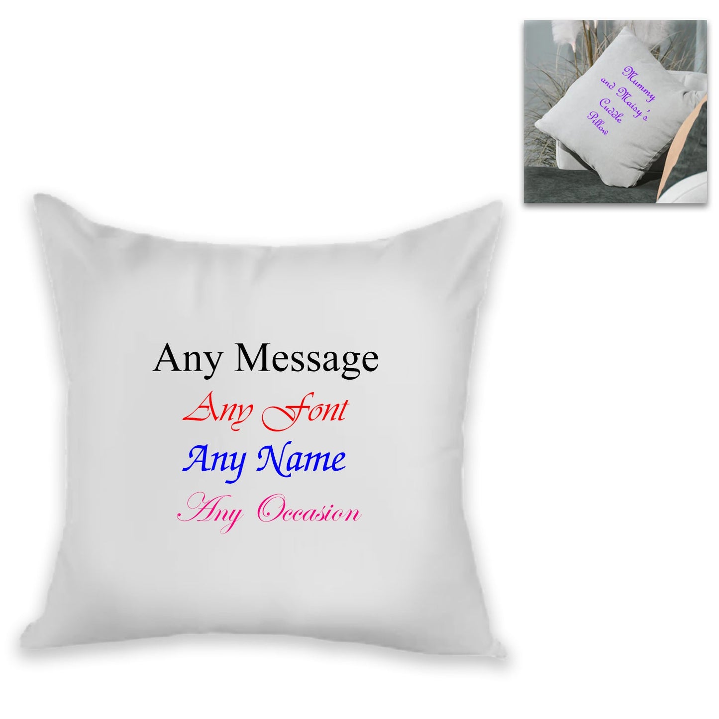 Personalised Cushion - Add Any Message