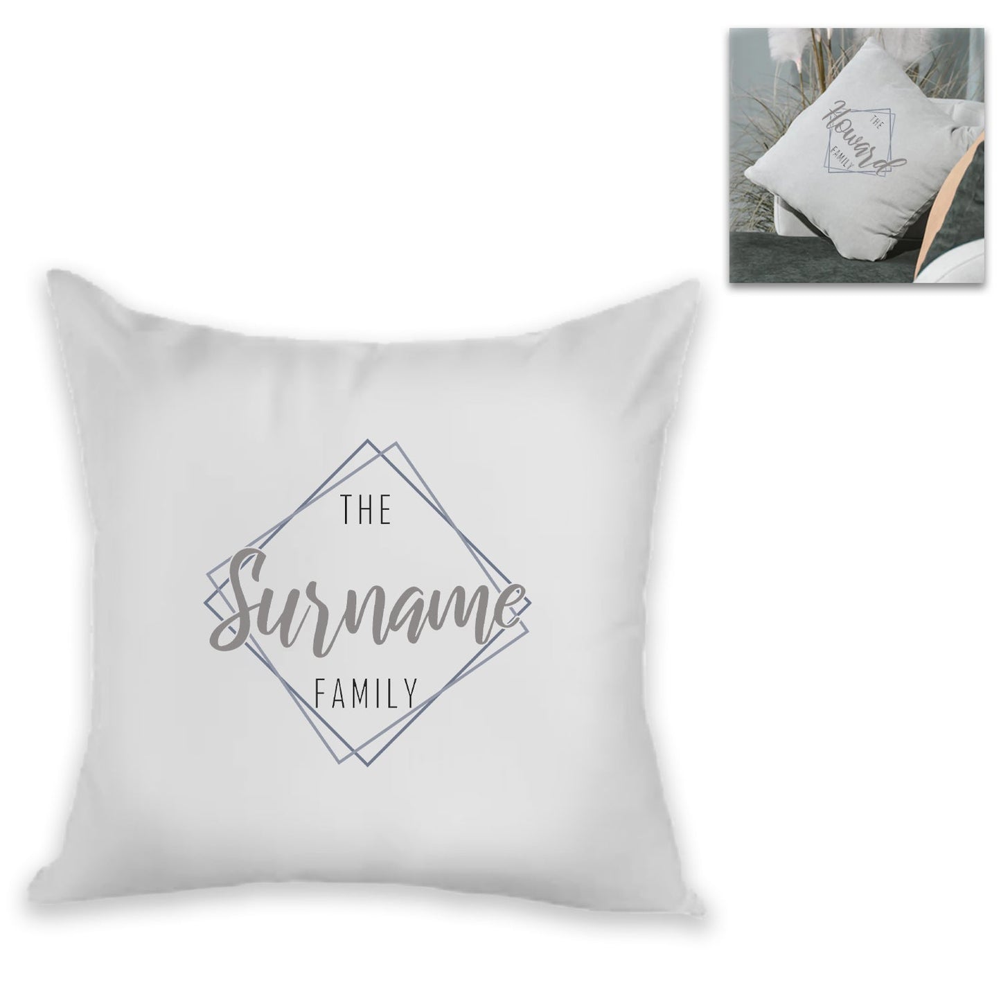Personalised Cushion - The Surname Family
