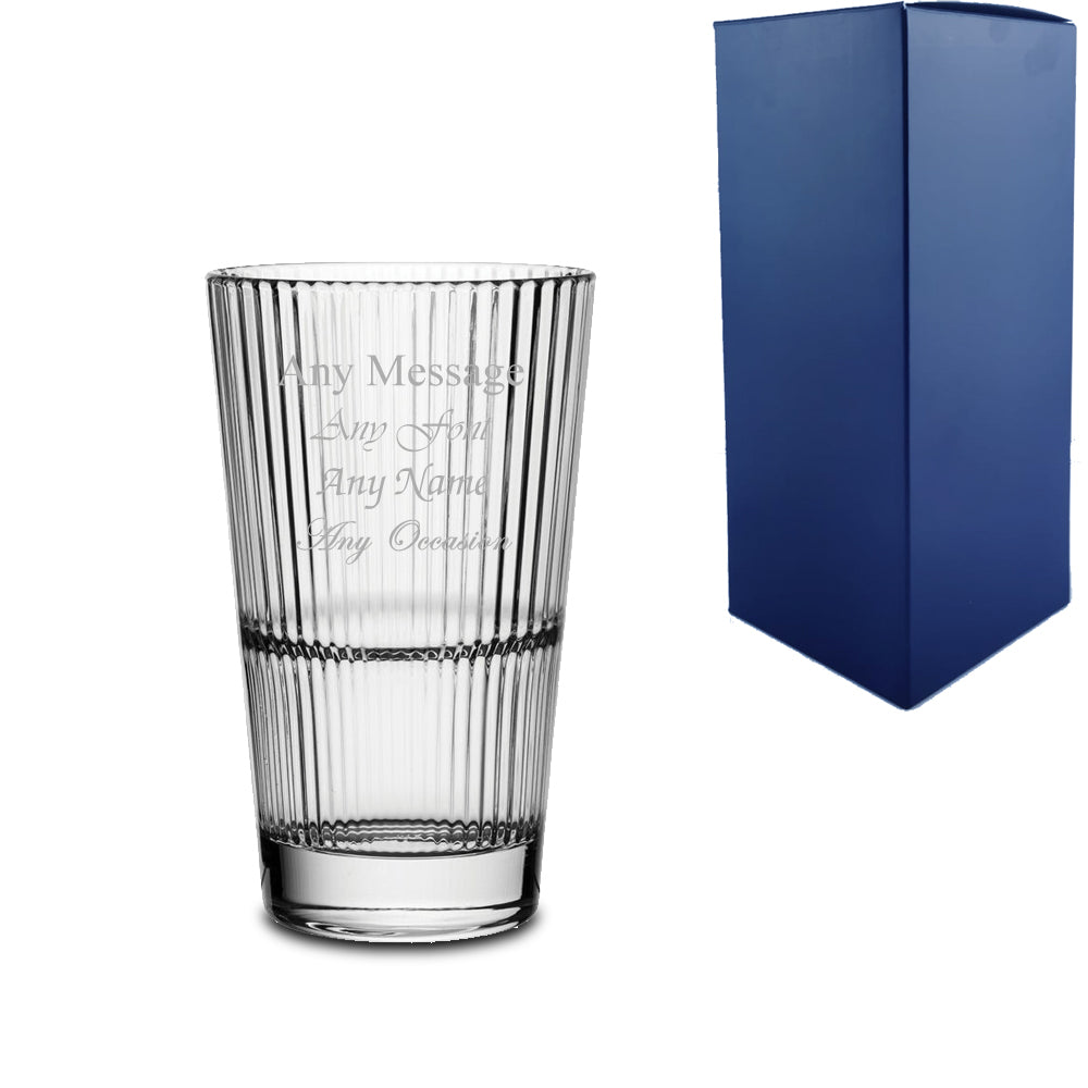 Engraved Personalised Cocktail, Hiball & Gin Glasses with Custom Name and Message