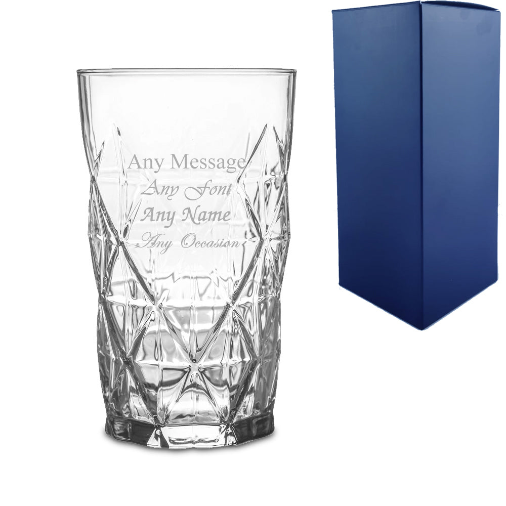 Engraved Personalised Cocktail, Martini & Hiball Glasses - Novelty Birthday Gift