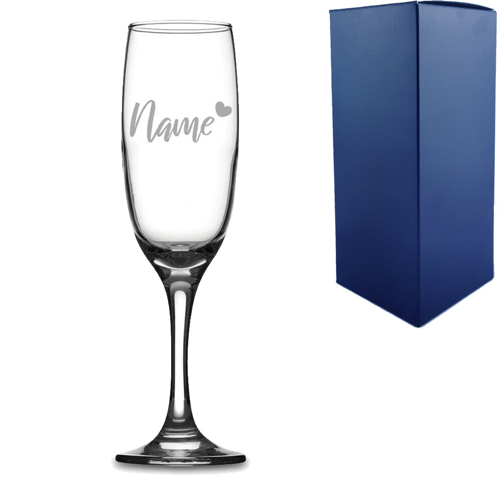 Personalised Engraved Champagne Glasses With Gift Box
