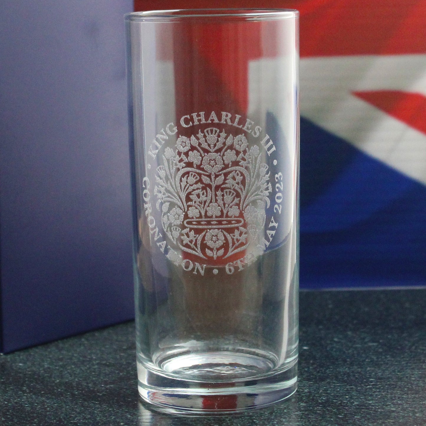 Engraved Commemorative Coronation of the King Hiball Tumbler