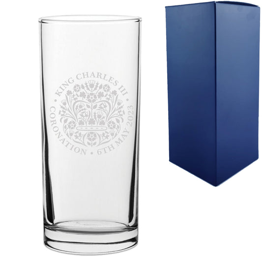 Engraved Commemorative Coronation of the King Hiball Tumbler