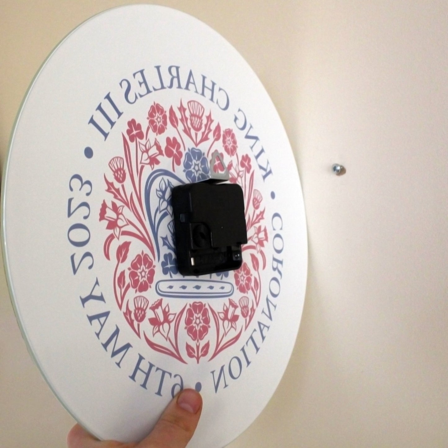 Printed Commemorative Coronation of the King Wall Clock