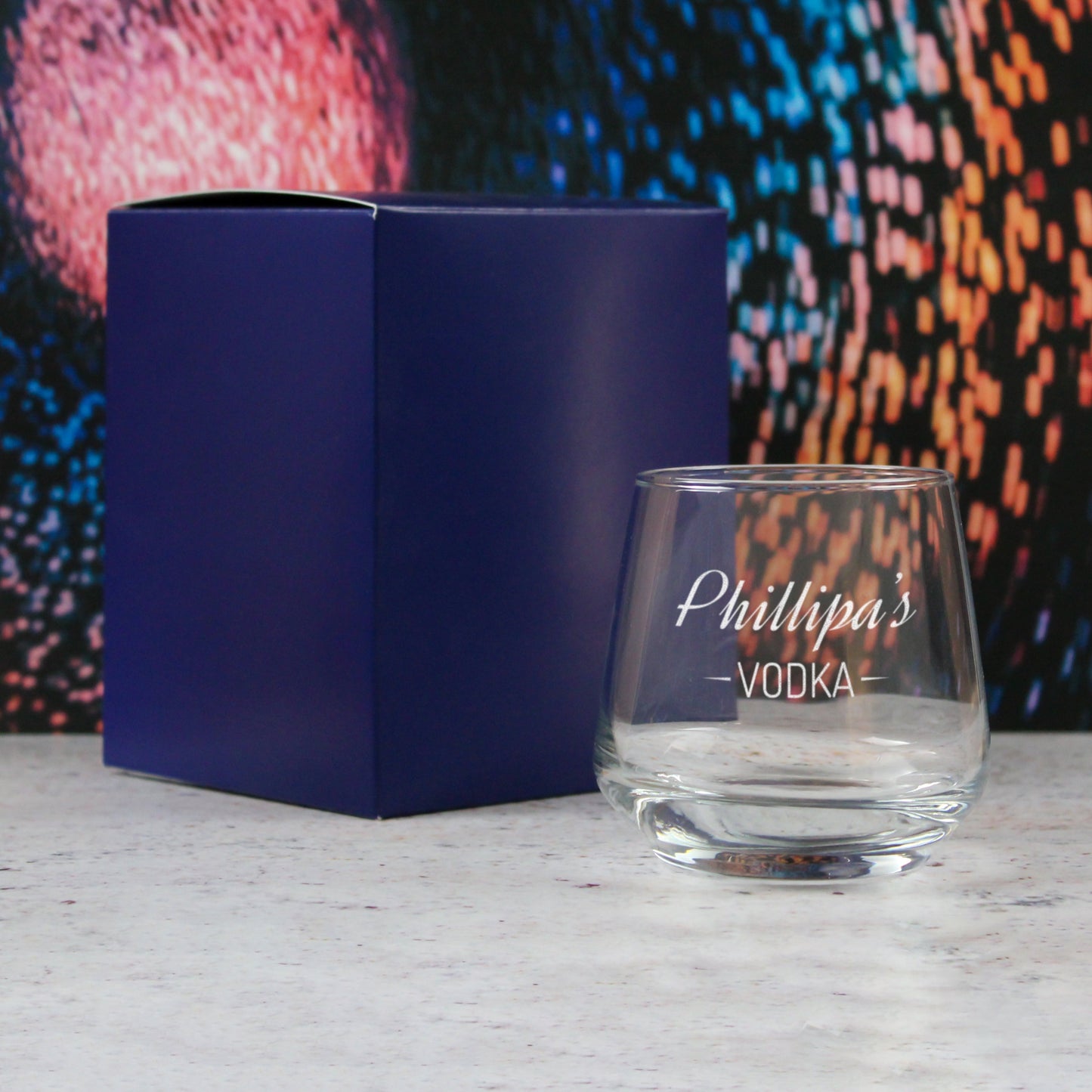 Personalised Engraved Novelty Vodka Tallo Tumbler with 'Name's Vodka' Design
