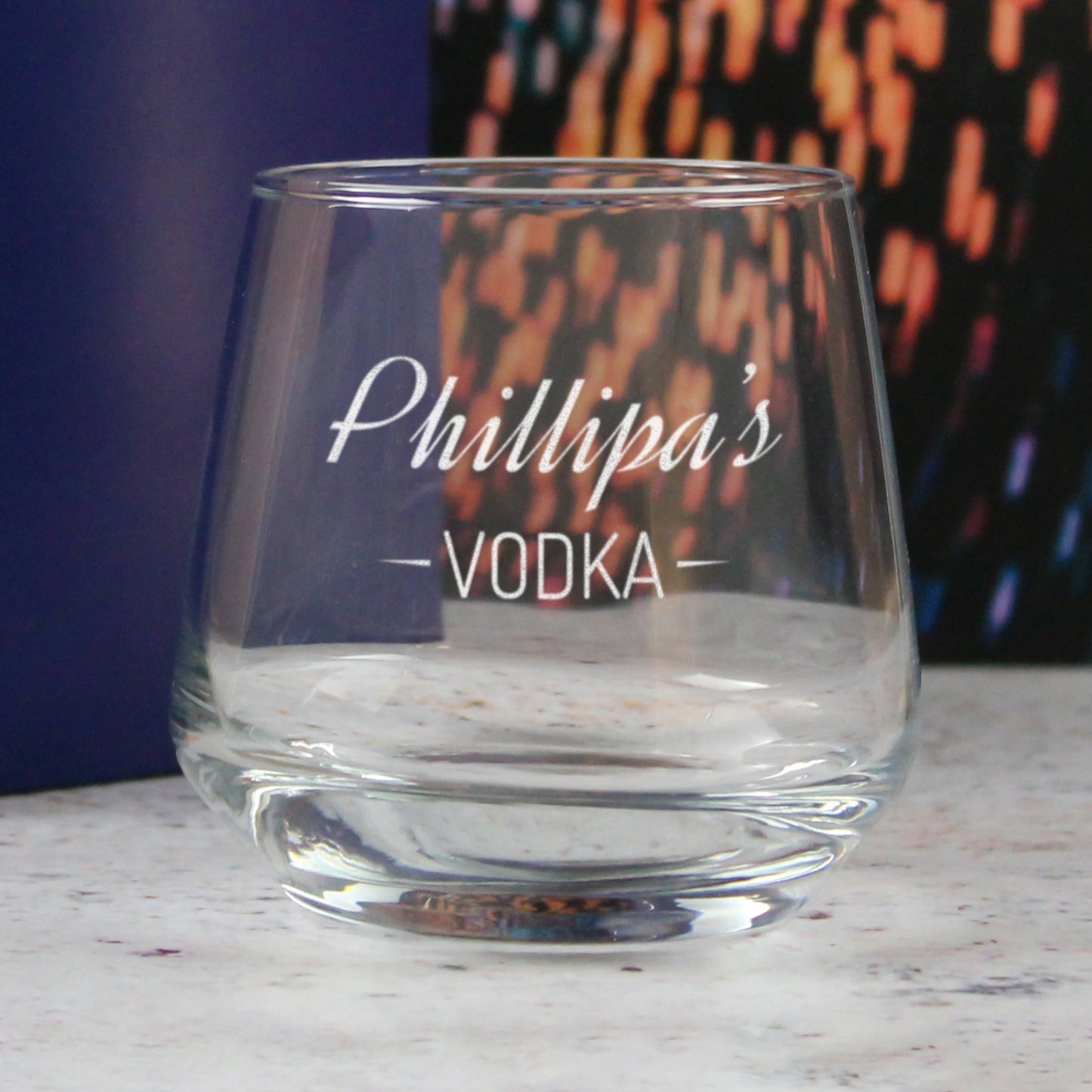 Personalised Engraved Novelty Vodka Tallo Tumbler with 'Name's Vodka' Design