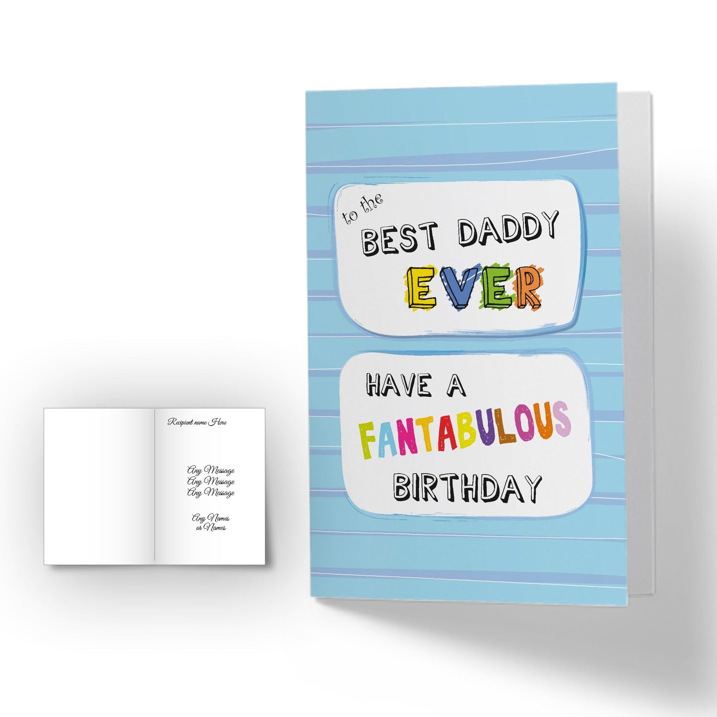 Personalised Happy Birthday Card - Best Daddy Ever
