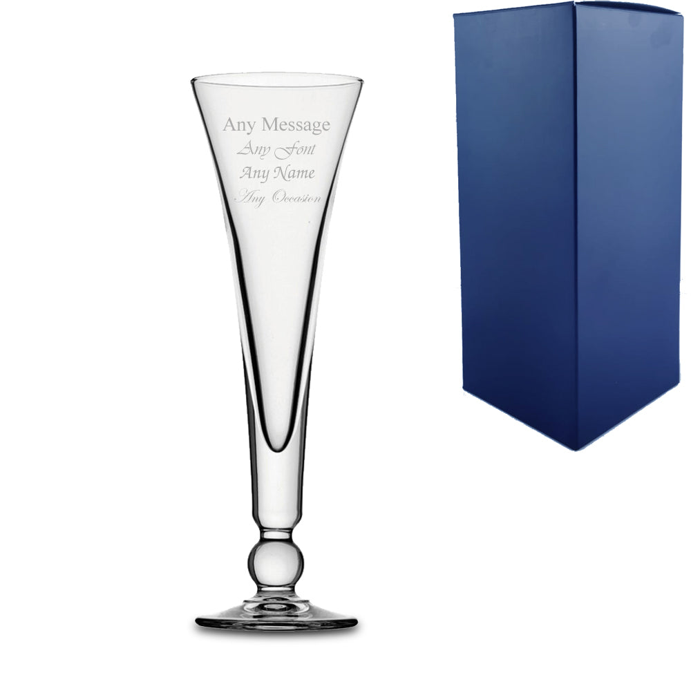 Personalised Engraved Champagne Glasses With Gift Box