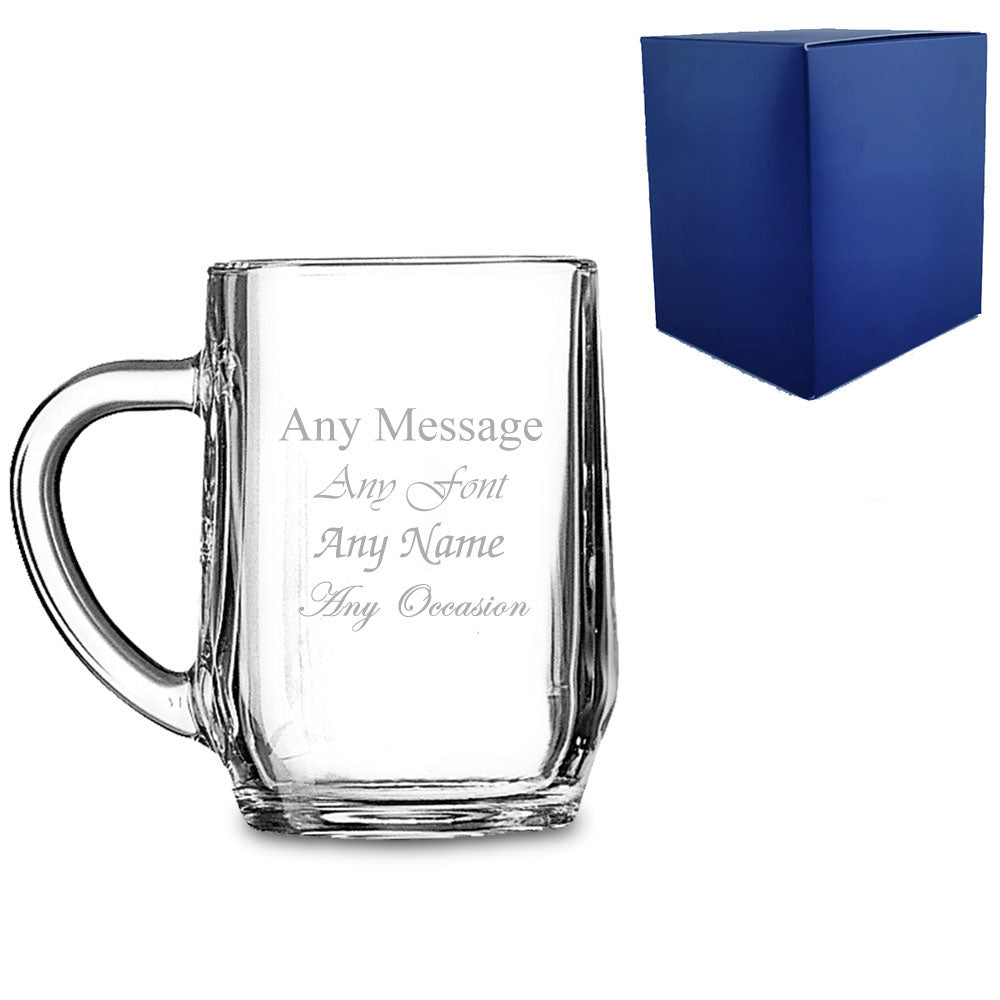 Engraved Beer Tankard, Mug & Pint Glasses with Premium Satin Lined Gift Box
