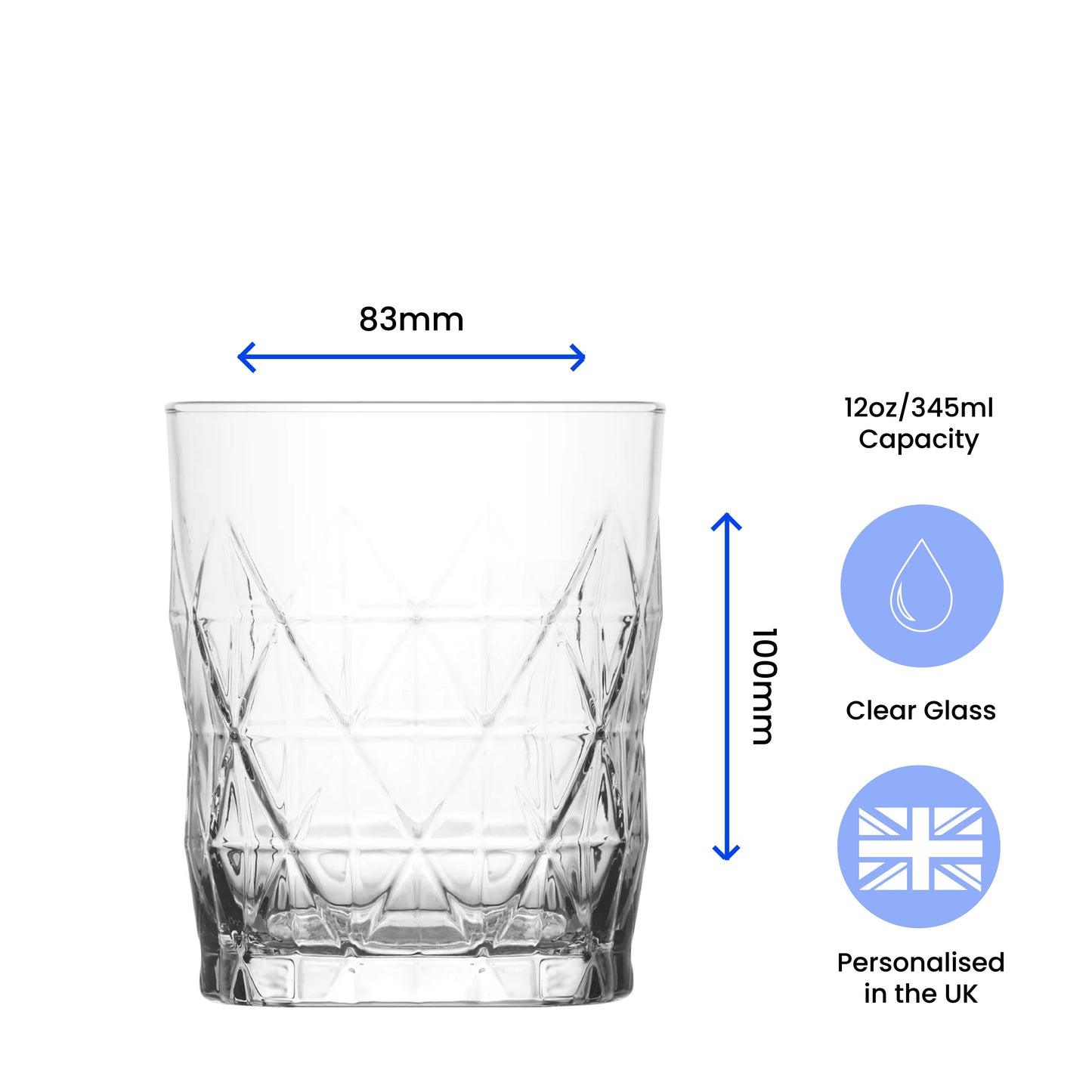Personalised Engraved Novelty Vodka Keops Tumbler with 'Name's Vodka' Design
