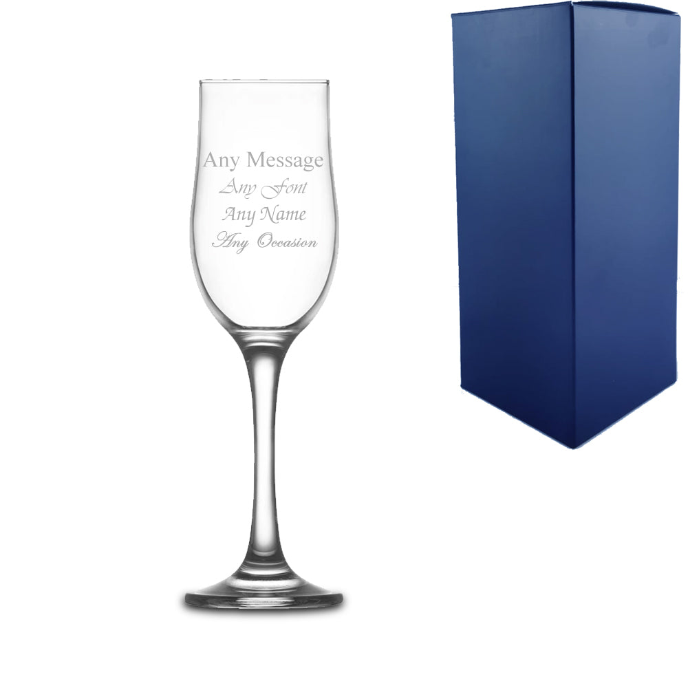 Personalised Engraved Champagne Glasses With Gift Box