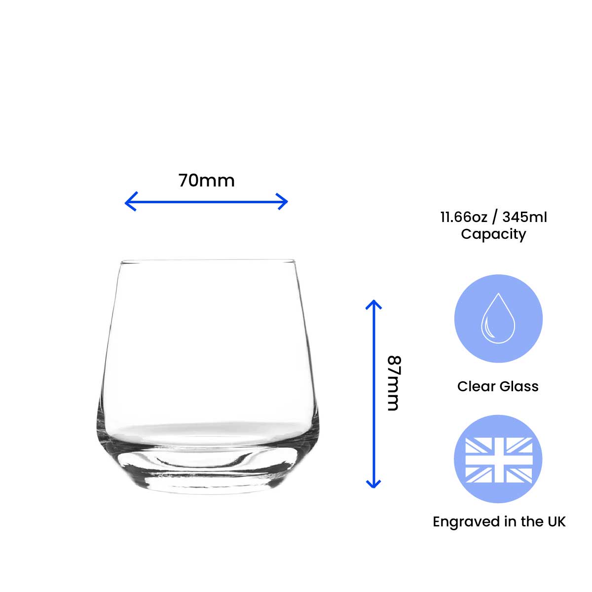Personalised Engraved Novelty Vodka Tallo Tumbler with 'Name's Vodka' Design