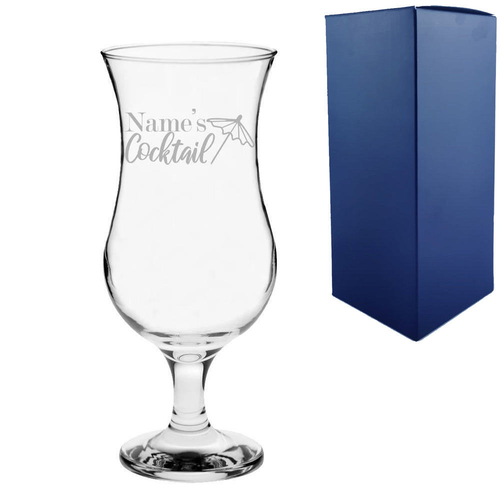 Engraved Personalised Cocktail, Martini & Hiball Glasses - Novelty Birthday Gift