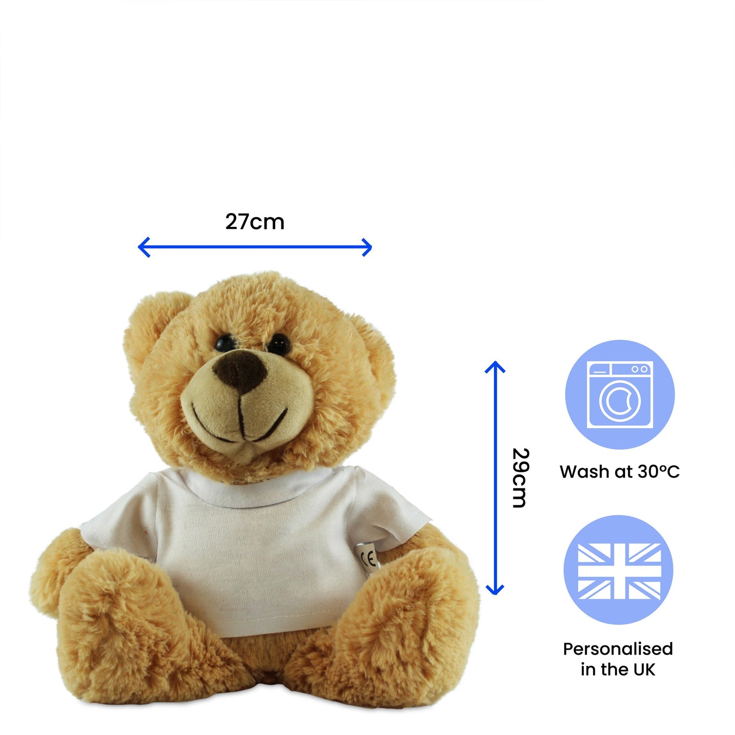 Cream Teddy Bear with Best Teacher Ever Design T-Shirt