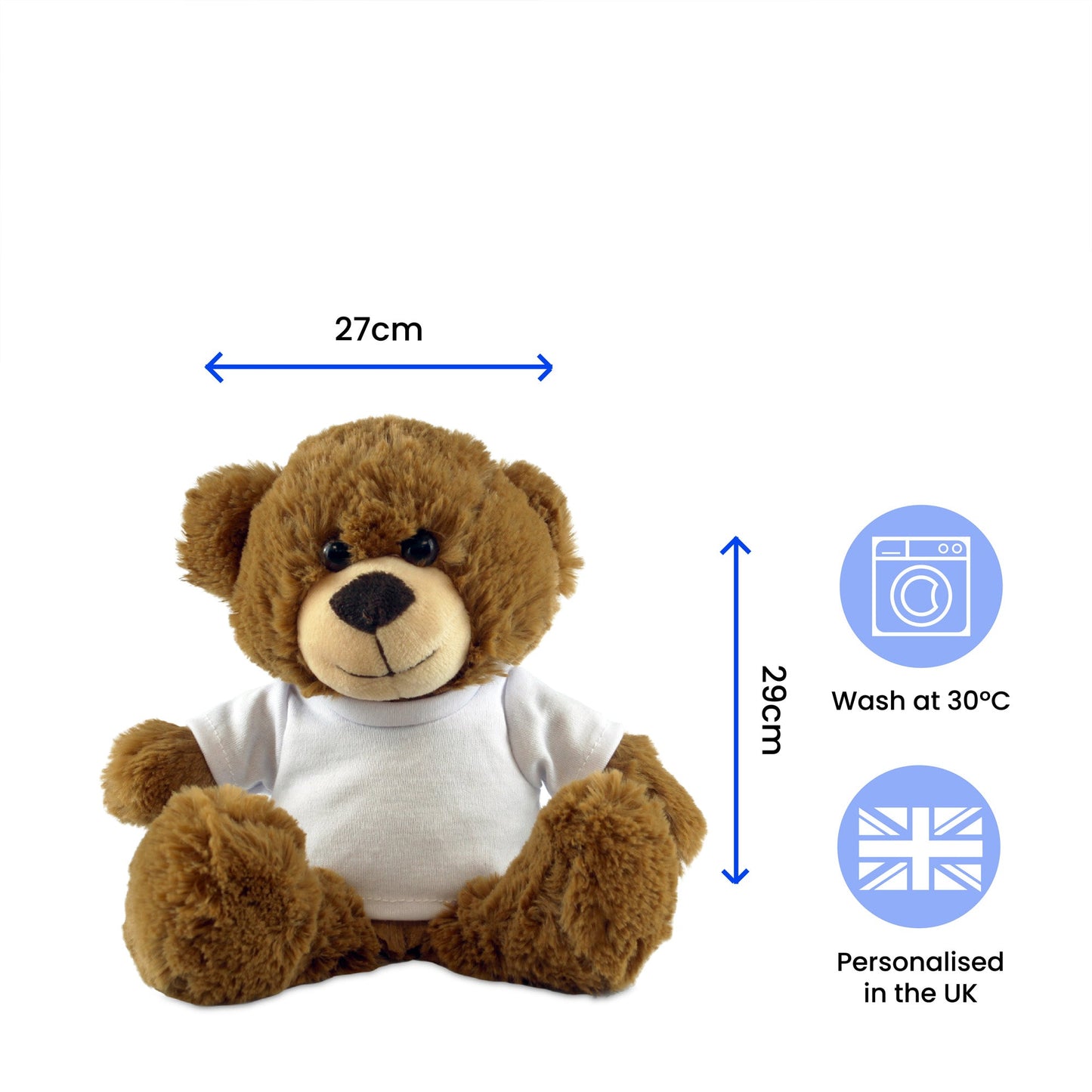 Dark Brown Teddy Bear with Best Teacher Ever Design T-Shirt