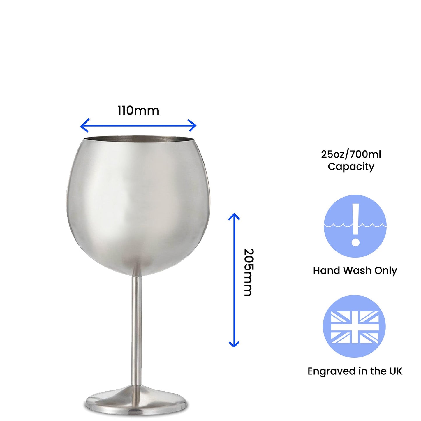 Engraved Personalised Cocktail, Hiball & Gin Glasses with Custom Name and Message