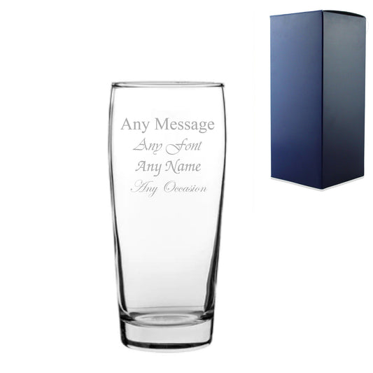 Engraved 370ml Classic Willi Becher Beer Glass with Gift Box