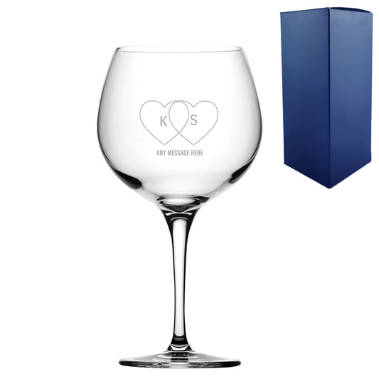 Engraved Valentines Day Gin Balloon, Gift Boxed