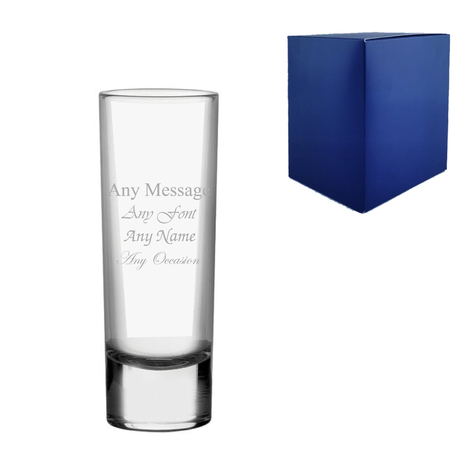 Engraved Personalised Shot Glasses and Tumbler - Any Message for Any Occasion