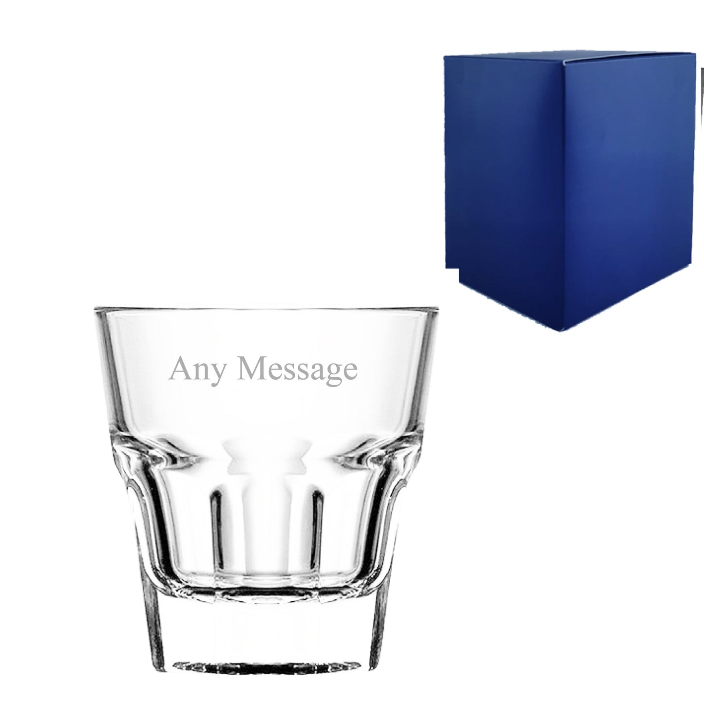 Engraved American Style Juice 5oz/147ml, Casablanca Glass, Any Message