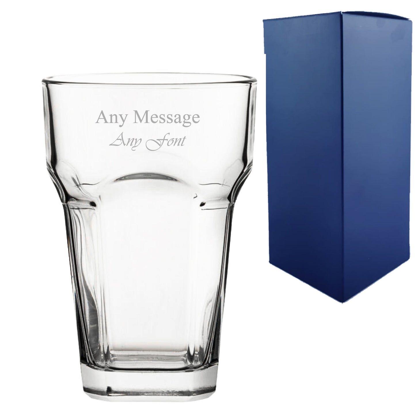Engraved Premium Gin Balloon, Hiball and Cocktail Glasses Personalise Any Message