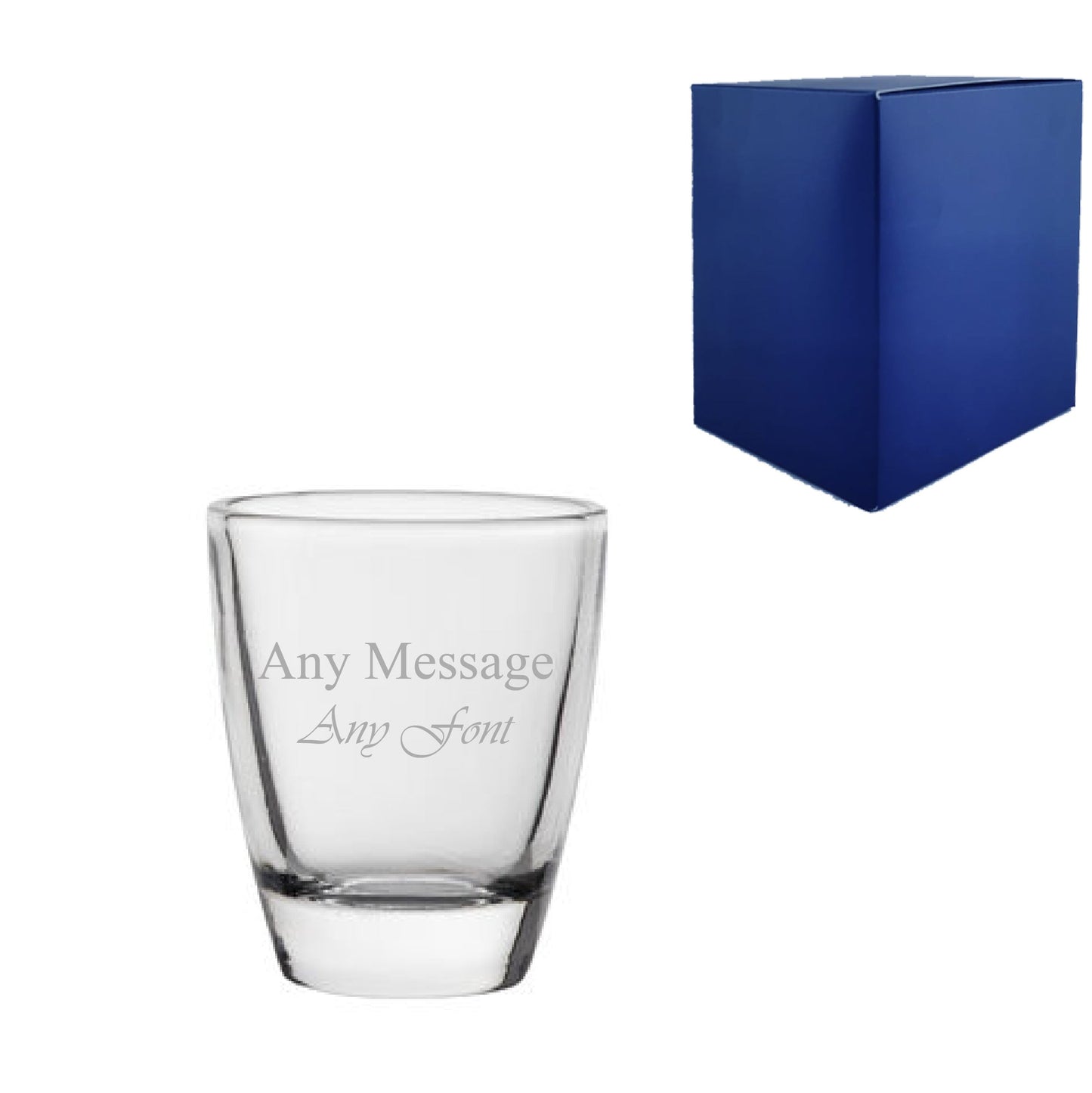 Engraved Whiskey Tot Shot Glass 1oz/25ml, Any Message