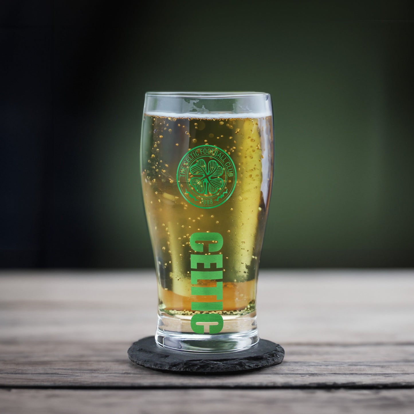 Engraved Celtic 20oz Tulip Pint Glass, Gift Boxed