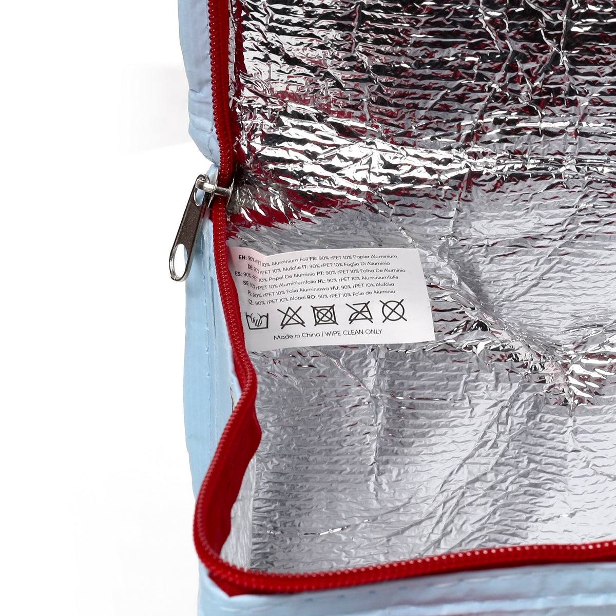 Foodiemals Insulated Cool Bag Lunch Bag Recycled Plastic - 20cm