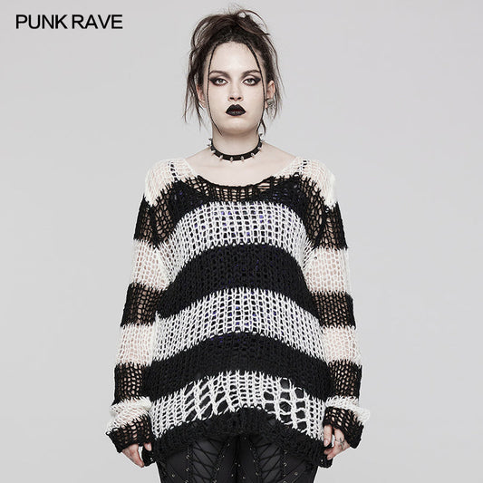 Punk Rave Cosima Knit Sweater - White
