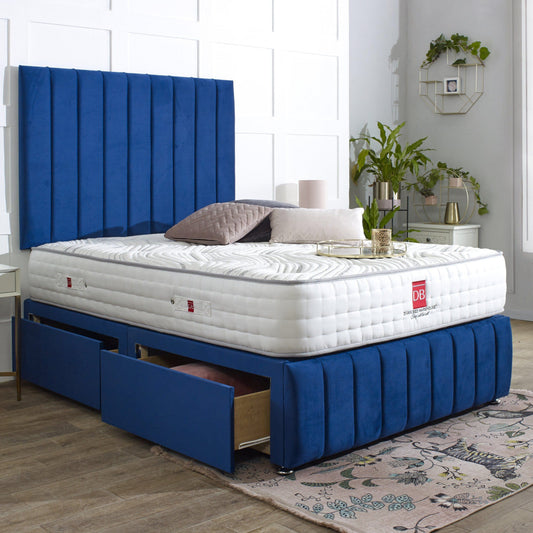 Savannah Divan Bed Set with Tall Headboard and Footboard