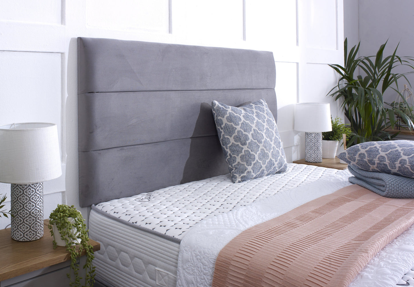 Karina Divan Bed Set with Headboard