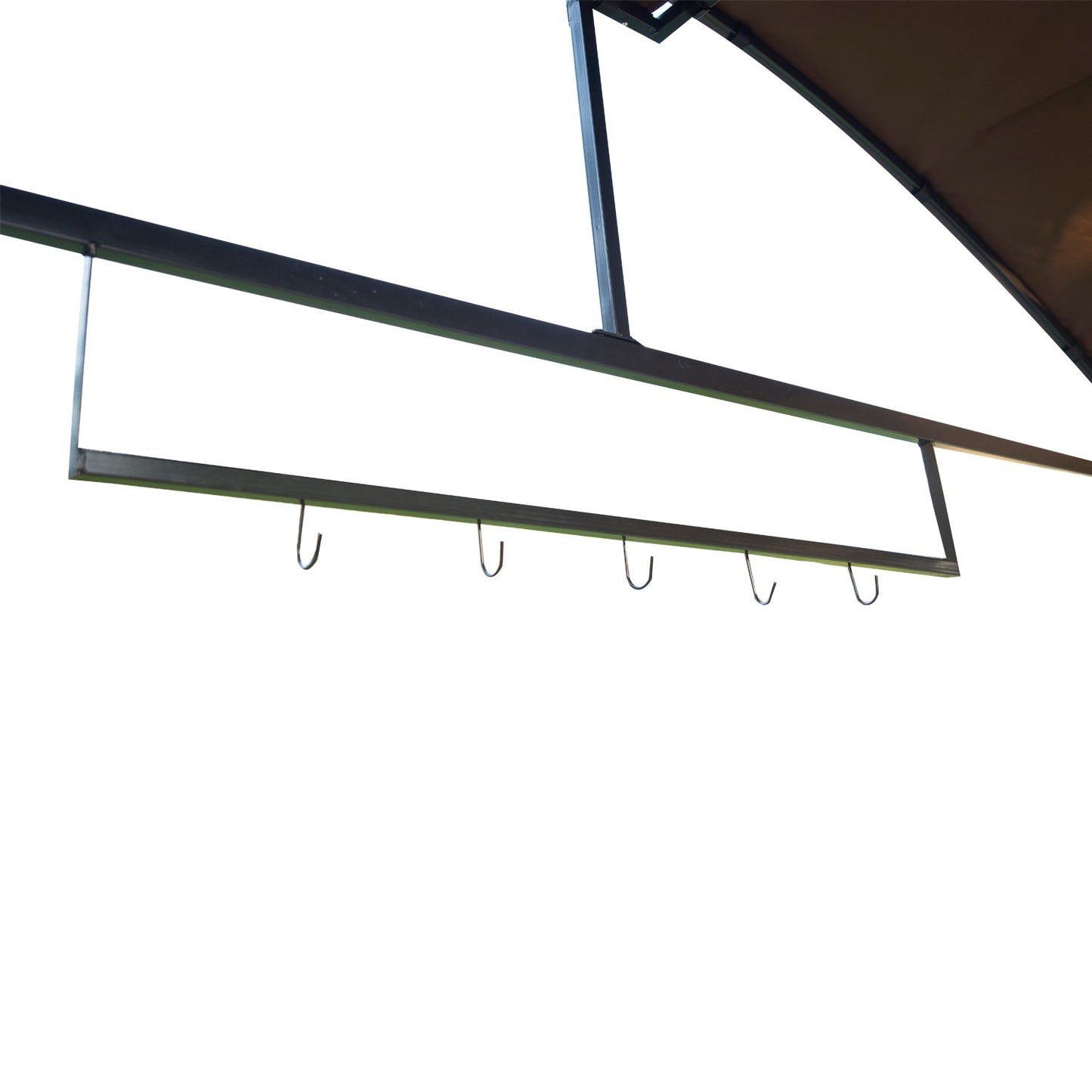 Metal Smoking Gazebo Marquee Garden Patio BBQ Tent Grill Canopy Awning Shelter - Coffee