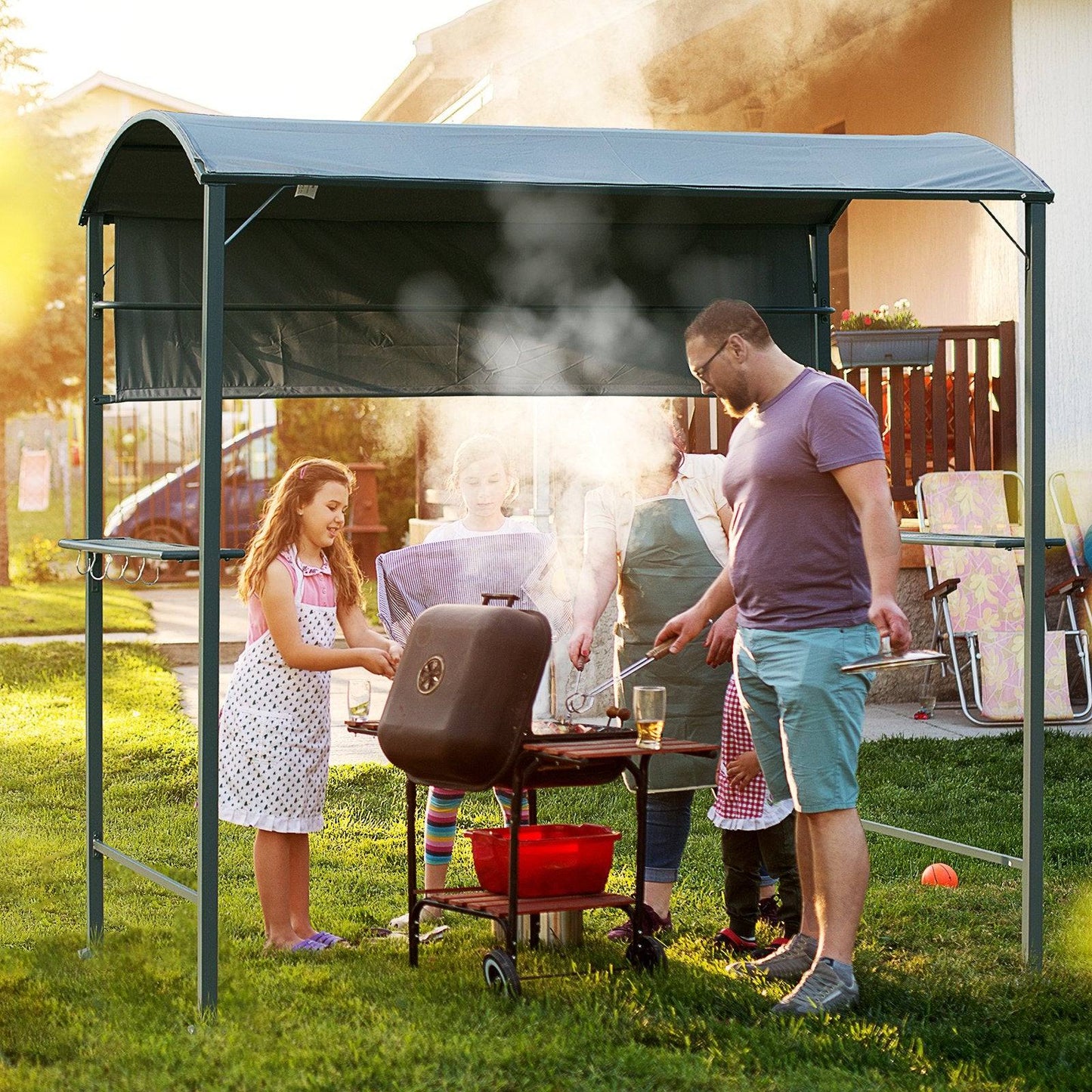 2.2 x 1.4m BBQ Shelter
