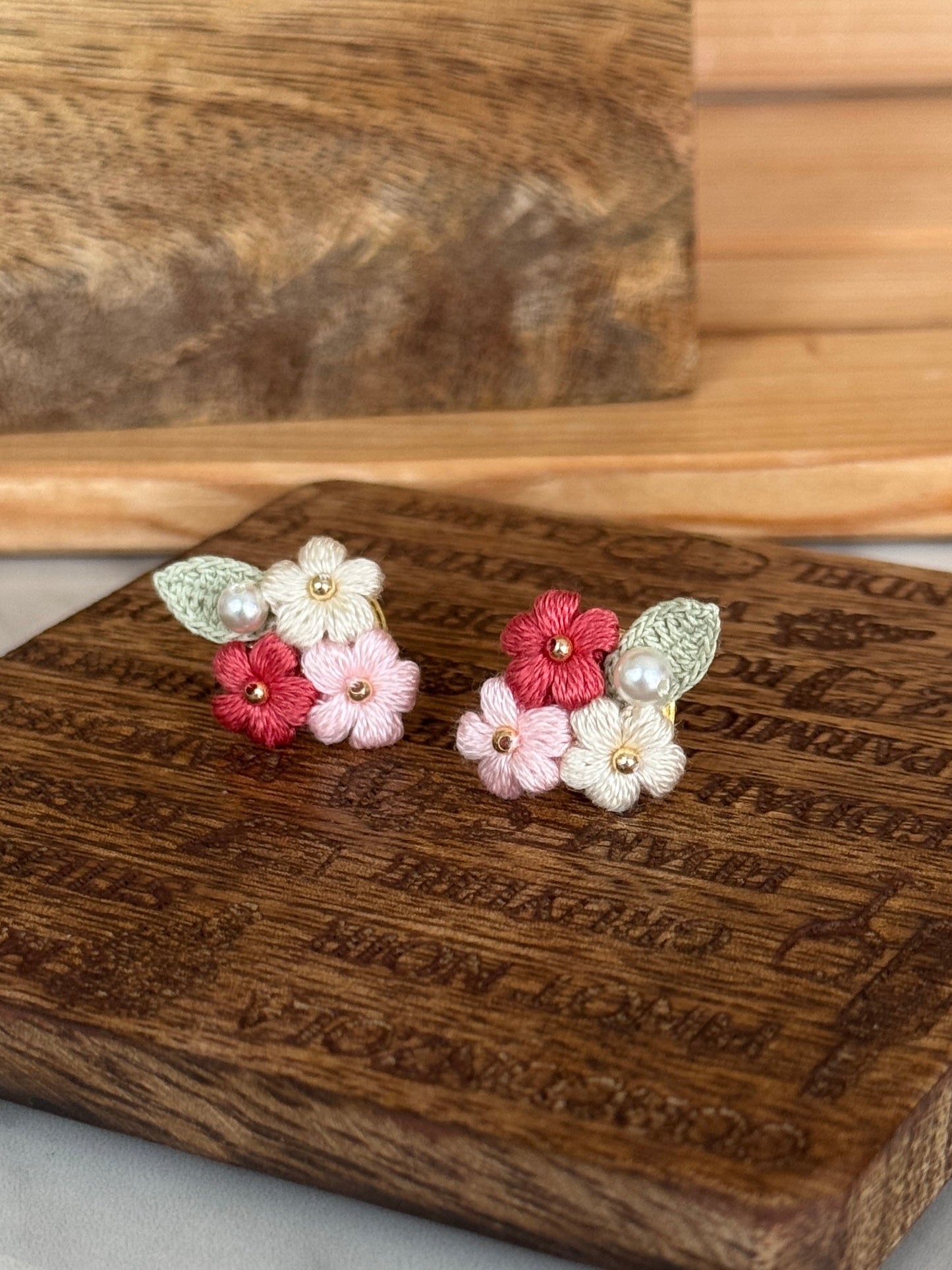 Sweet Alyssum Micro Crochet Earrings