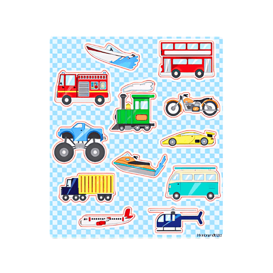 Wholesale Fun Vehicles Stickers - (CDU of 120)