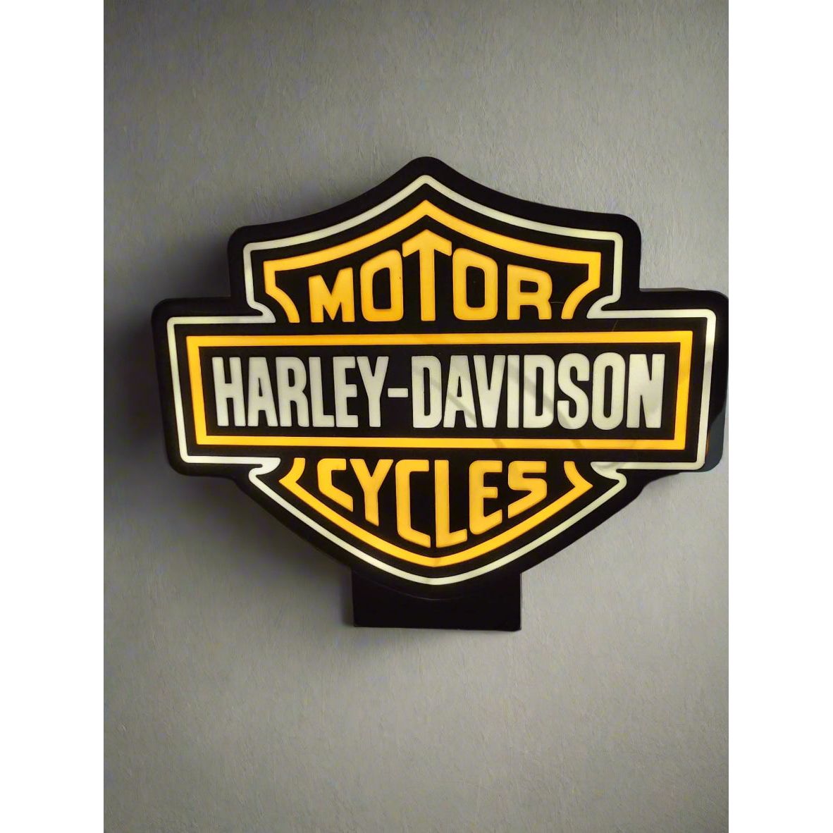 Harley-Davidson LED Lightbox – battery powered garage décor