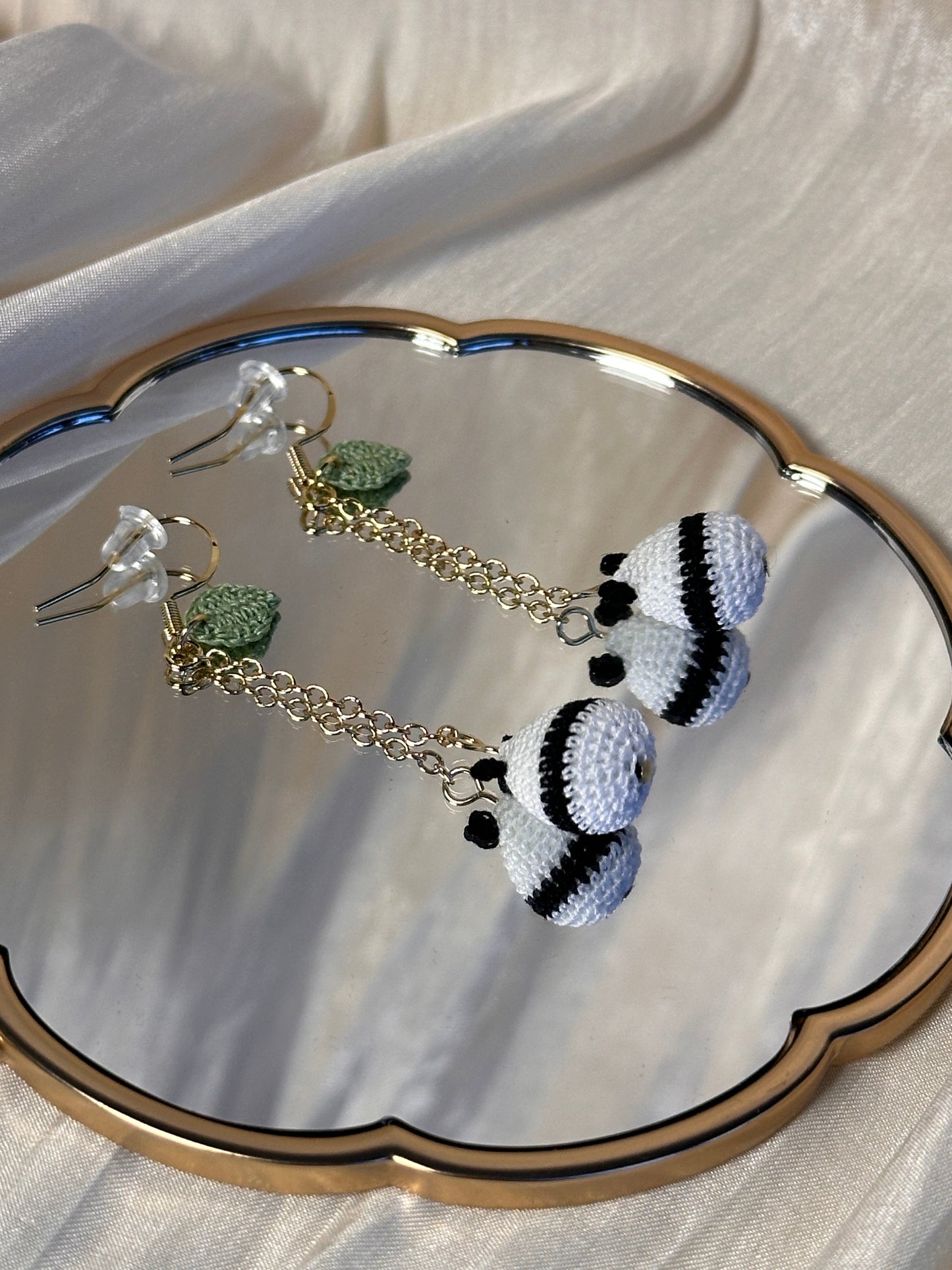 Earring Danglers Micro-Crochet that Blossom with Charm—Tiny Treasures for Your Ears