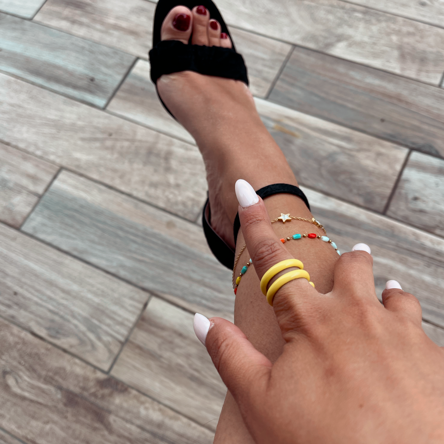 Neesa Yellow Wrap Ring