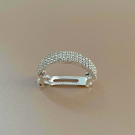 Cassandra Silver Diamante Ponytail Clip