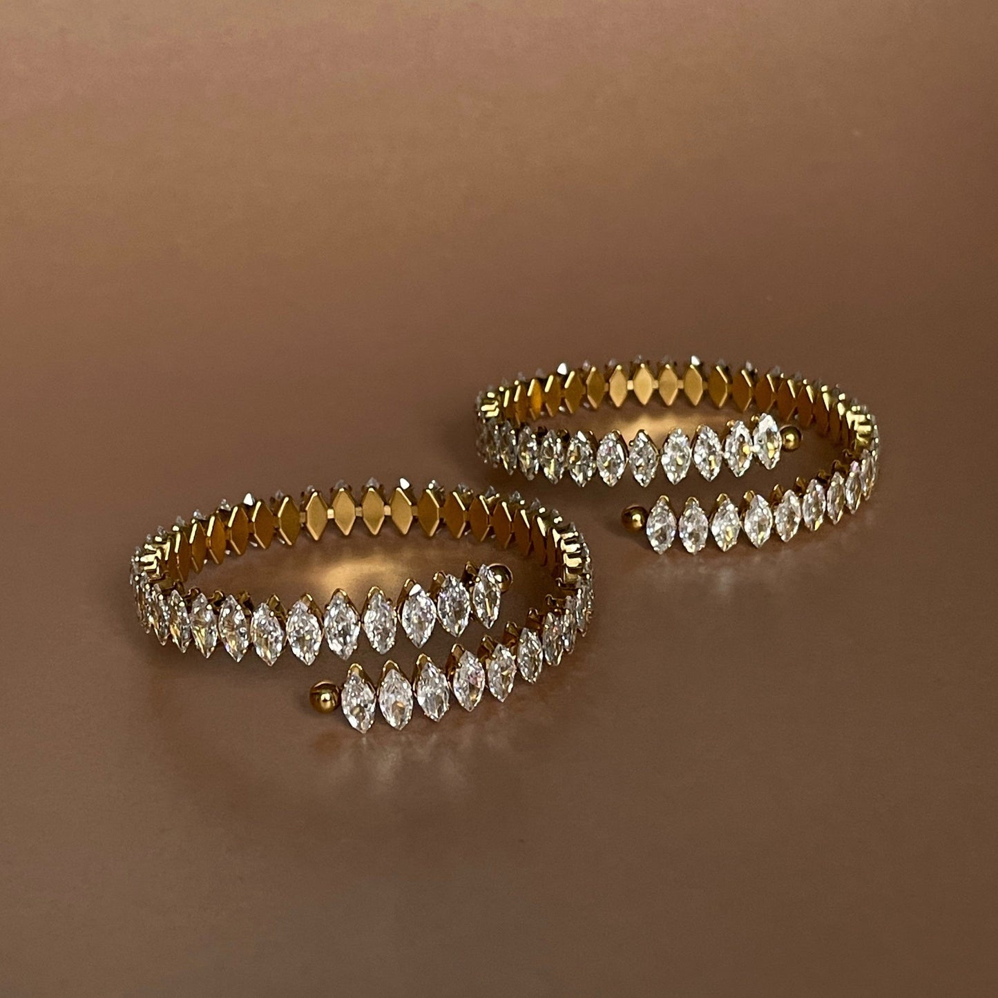 Kusum Luxe 18k Gold Plated Jewelled Bracelet