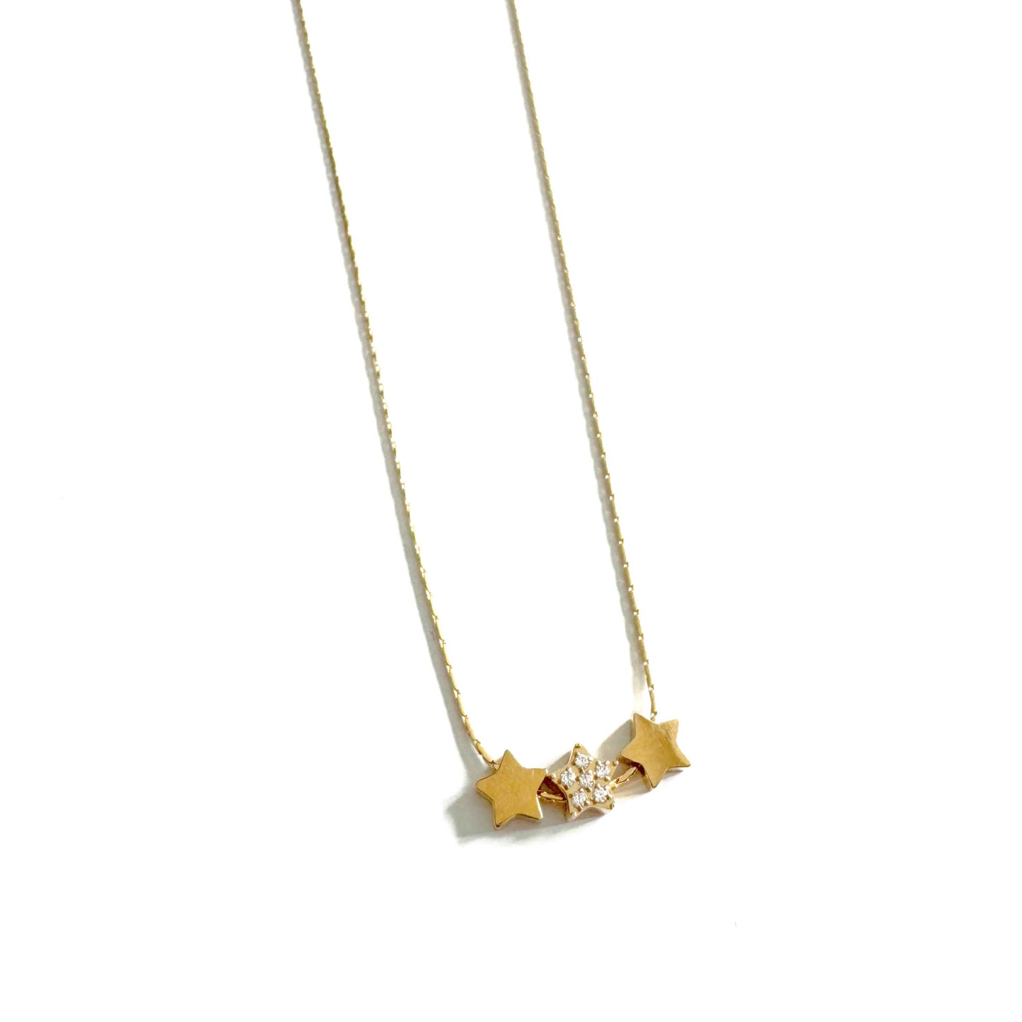 Cassiopeia Luxe 18k Gold Plated Delicate Star Cluster Necklace