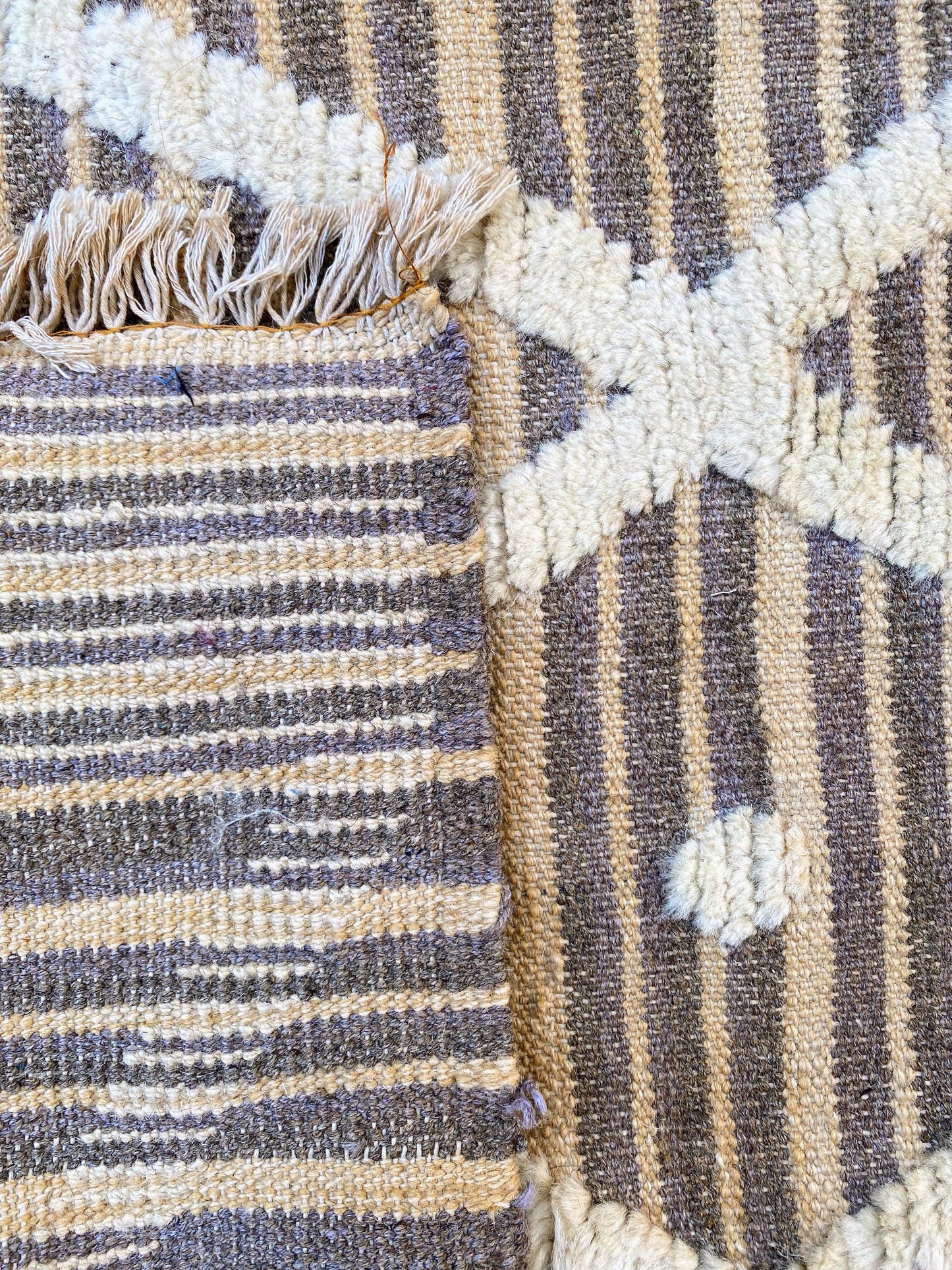 Mosaic Hand Knotted Rug - Size: 5.10 x 4.3