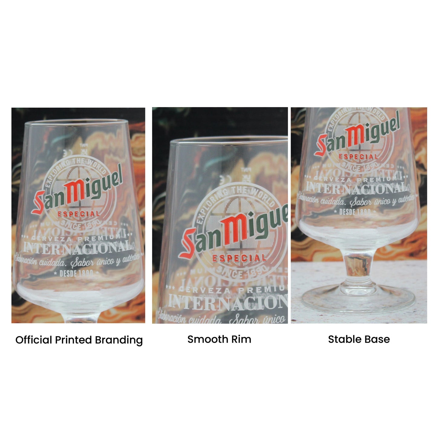 Engraved San Miguel Pint Glass