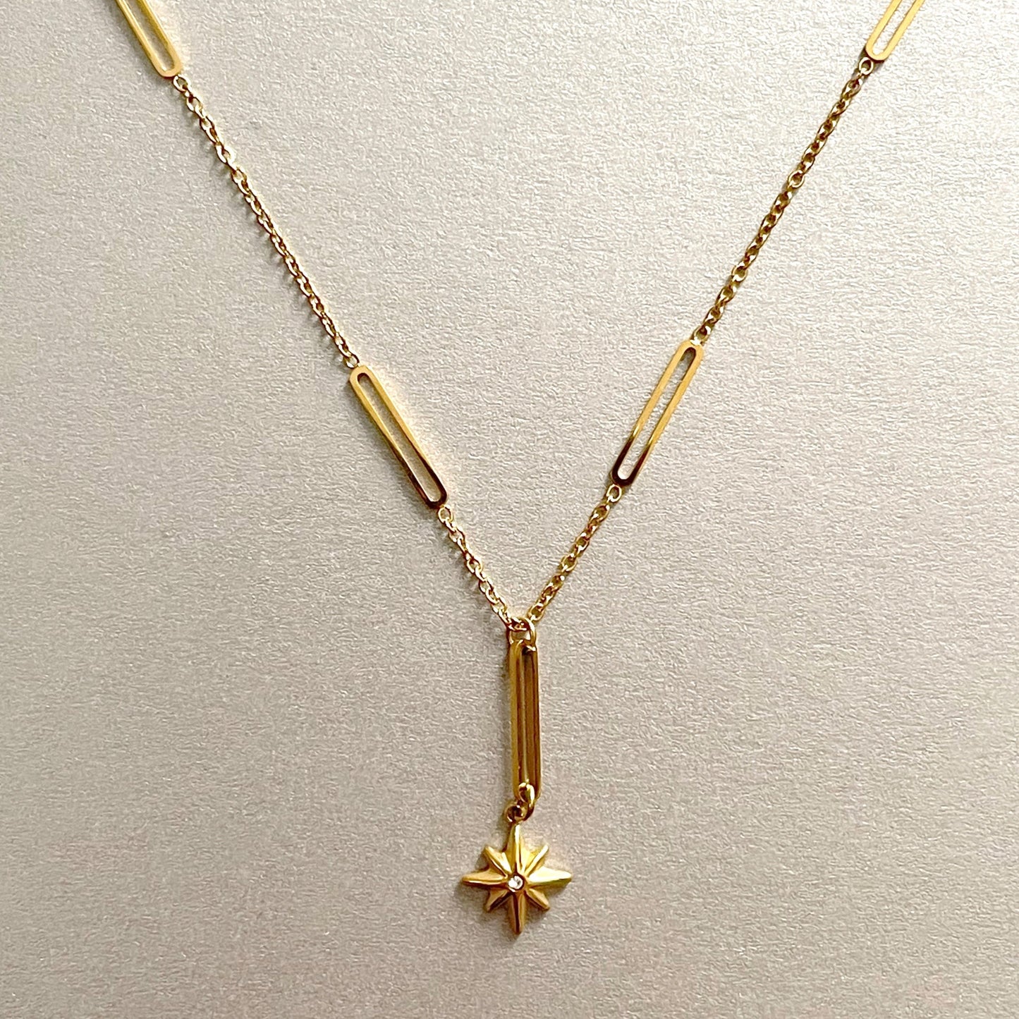 Tara Luxe 18k Gold Plated Star Necklace