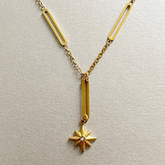 Tara Luxe 18k Gold Plated Star Necklace