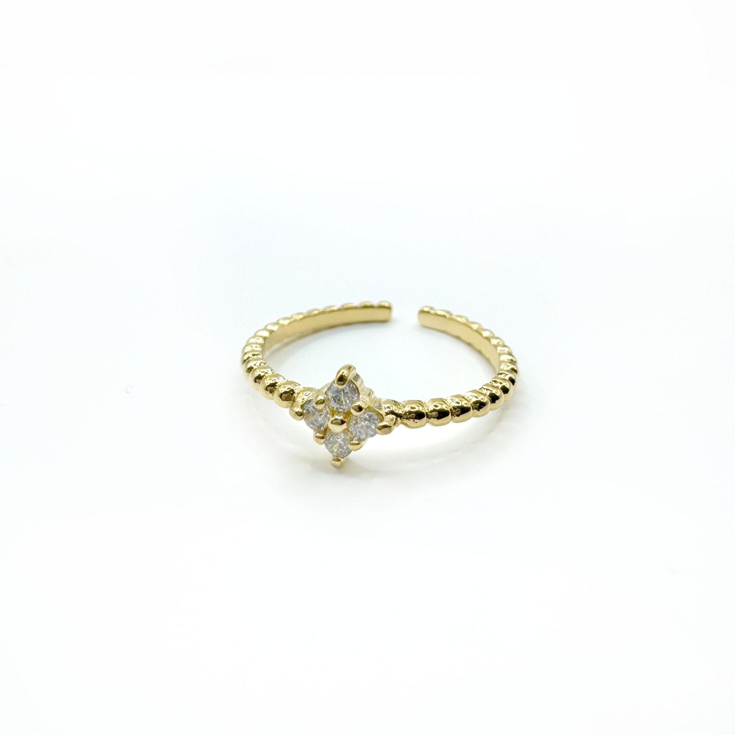 Hope Luxe 18k Gold Plated Adjustable Ring